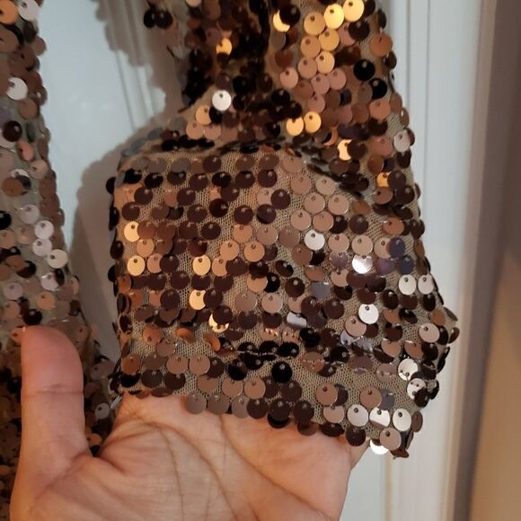 French C Sequin Crewneck Dress 4 - Picture 4 of 10